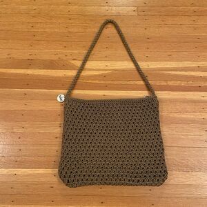 The Sak light brown knit bag